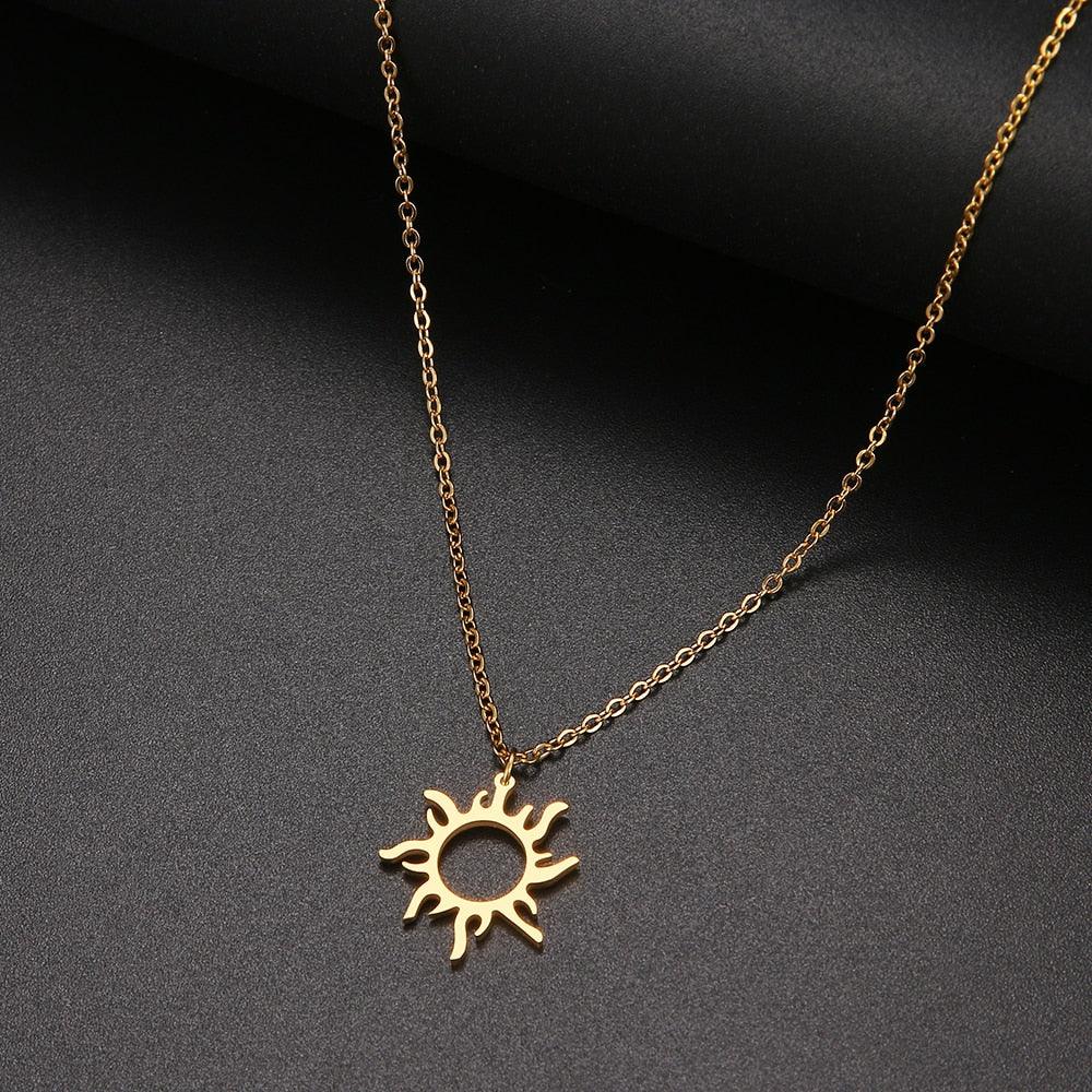 Ethnic Sun Necklace - Pendant