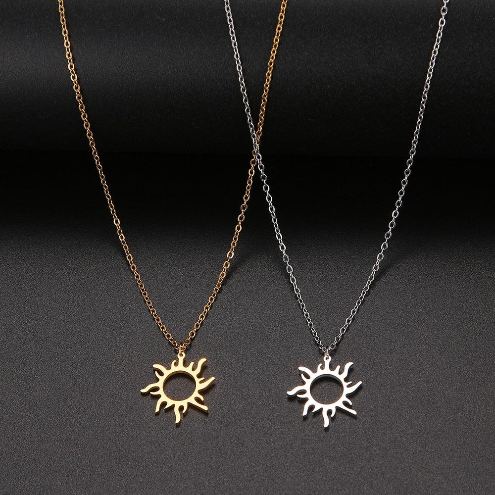 Ethnic Sun Necklace - Pendant